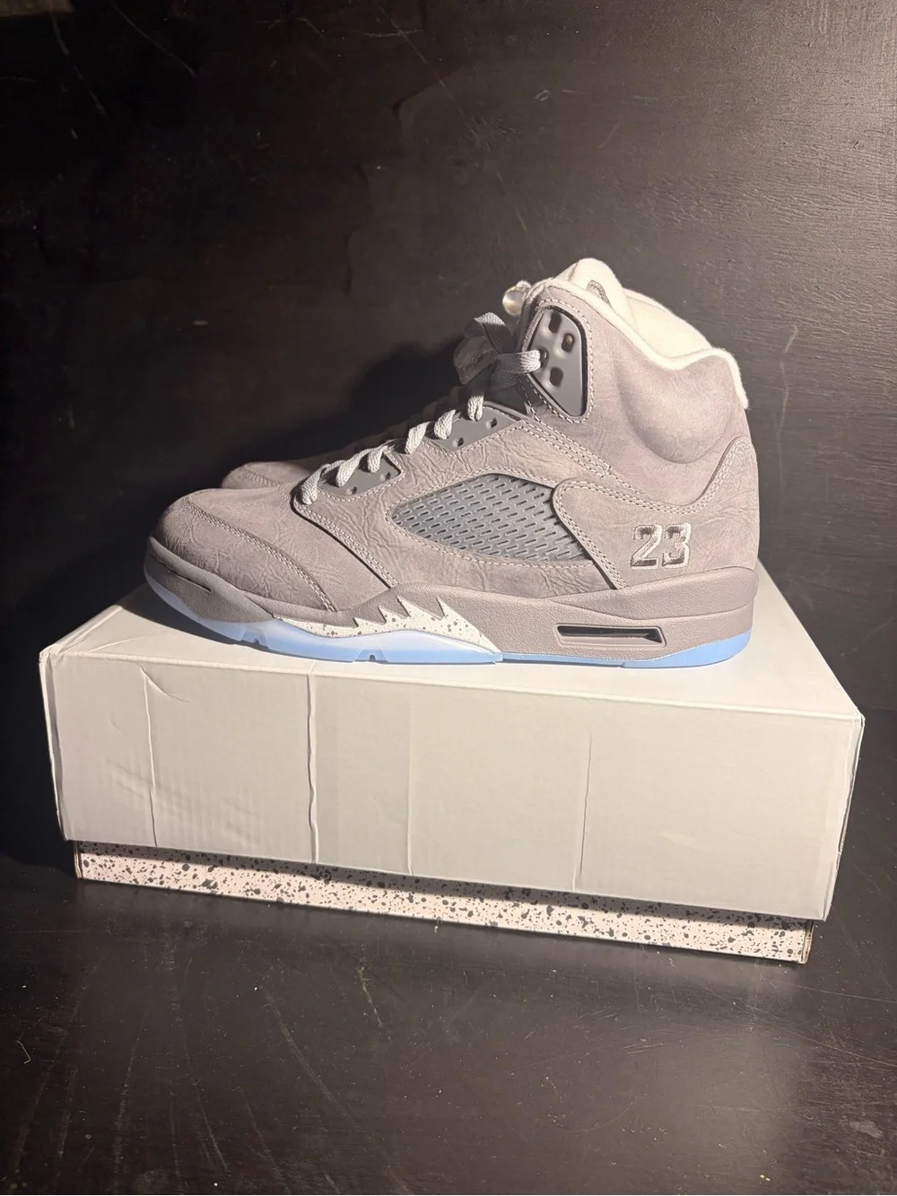 Jordan 5 Retro Men’s Sneakers - Wolf Grey 5